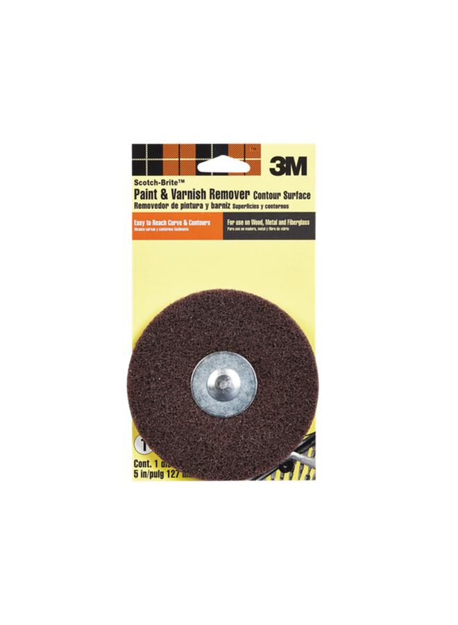 Scotch Brite Paint and Varnish Remover Disc Brown 5inch - Image 1