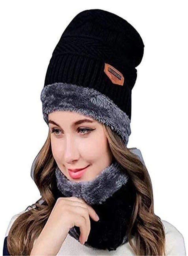 DS Enterprise Unisex Wool Cap (106_Black_Free Size) - Image 3