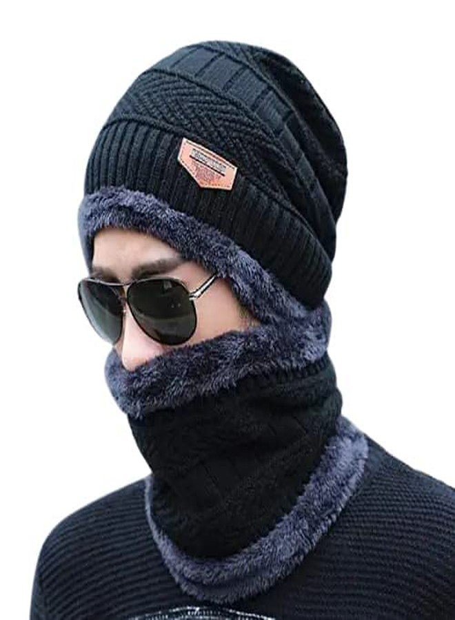 DS Enterprise Unisex Wool Cap (106_Black_Free Size) - Image 1