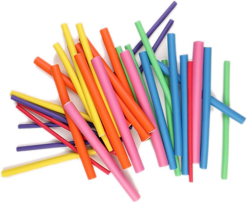 الكيان بكرات تجعيد الشعر بدون حرارة للشعر الطويل، لفافات مرنة فليكسي رودز وبكرات للشعر (الوان عشوائية) - Image 4