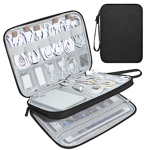 CILLA Electronics Organizer Travel, Travel Cord Organizer Case, Compact Electronics Accessories Bag for Cable, Cord, Charger, Phone - Image 1