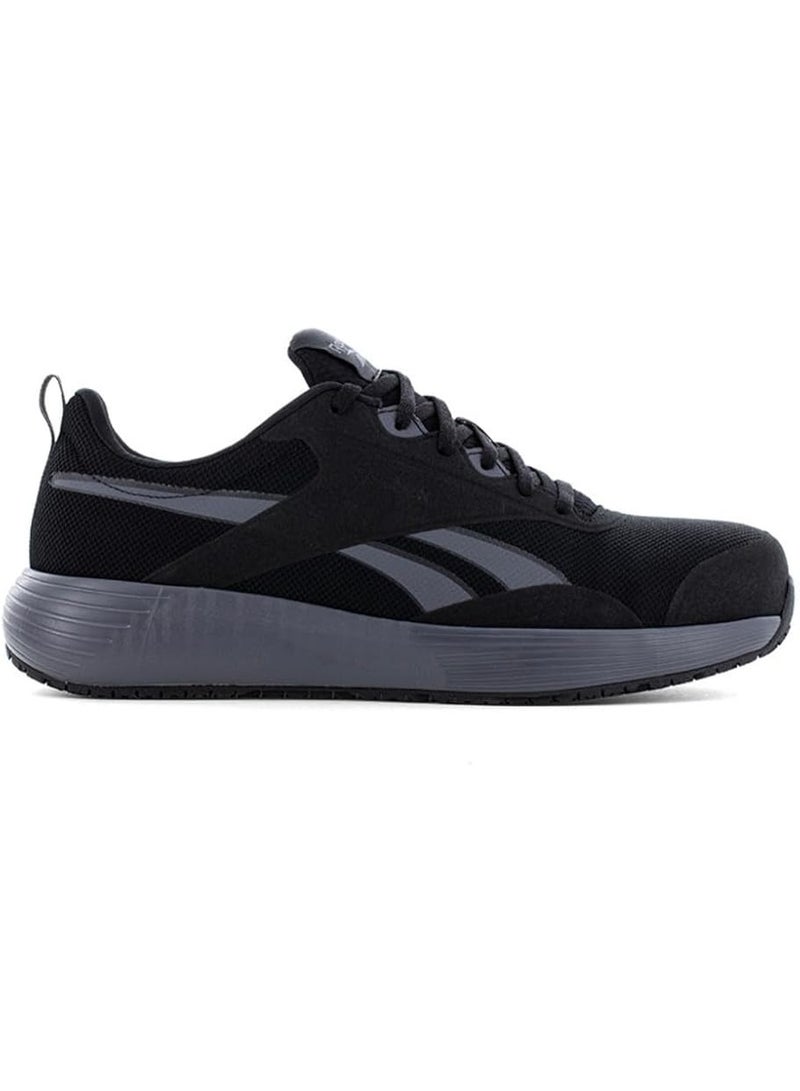 Reebok Work حذاء سلامة رجالي بمقدمة مركبة وحماية من المخاطر الكهربائية خفيف الوزن أسود ورمادي - Image 4