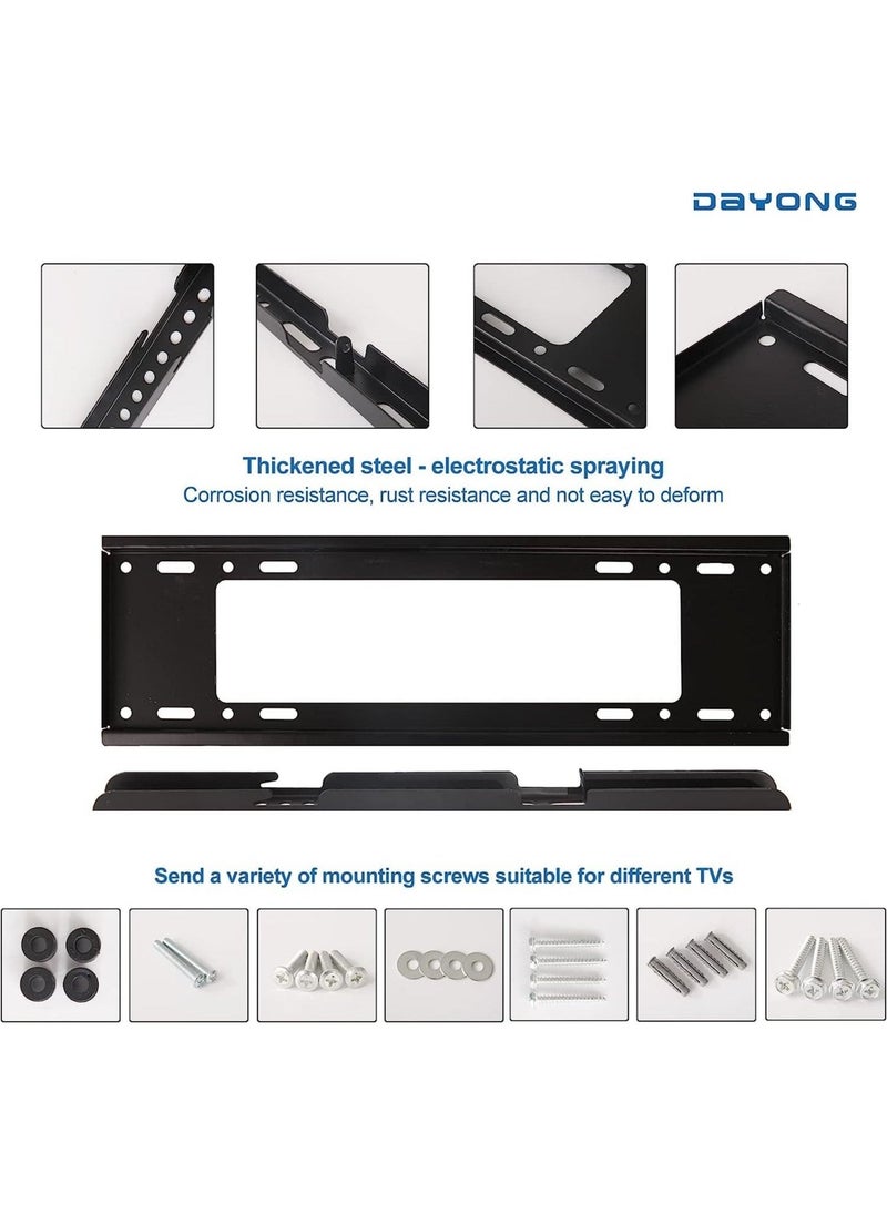 XiuWoo Fixed TV Wall Mount,TV Stand/Television Stands for Most 40-75inch TVs,TV Mounting Bracket VESA 600X400mm Up to 50kg, - Image 2