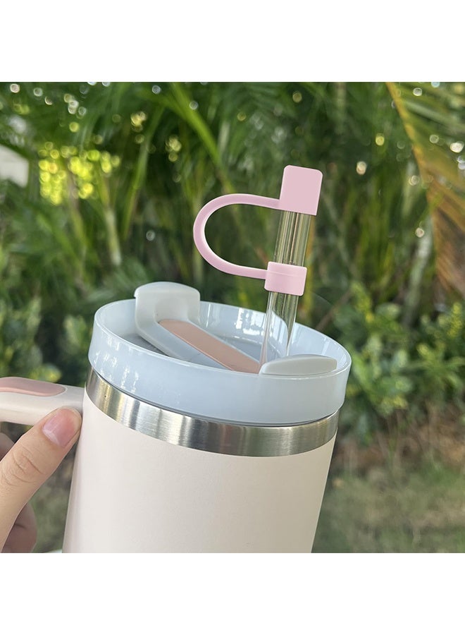 Peachjoy 5-Pack Silicone Straw Covers Compatible with Cups - Dust-Proof Straw Caps for 40 oz Tumblers and Water Bottles  - Image 3