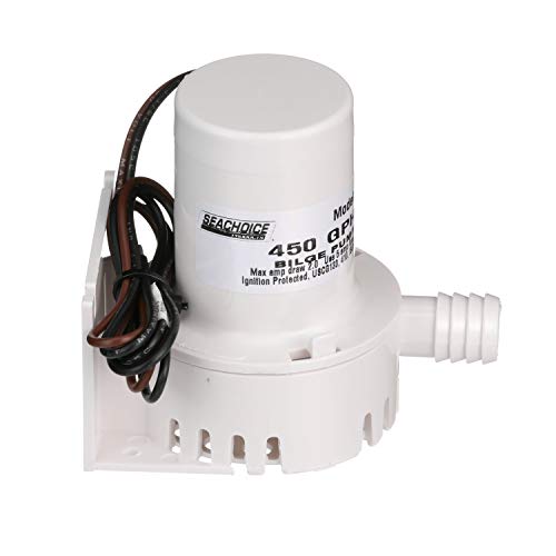 Seachoice Universal 450 GPH Mini Marine 12V Bilge Pump - Image 2
