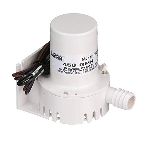 Seachoice Universal 450 GPH Mini Marine 12V Bilge Pump - Image 1