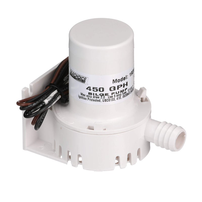 Seachoice Universal 450 GPH Mini Marine 12V Bilge Pump - Image 5
