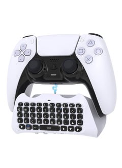 Y&D Controller Keyboard for PS5, Mini Rechargeable Gamepad QWERTY Keypad Wireless Bluetooth Chatpad with 47 Silicone Keys, Voice Chat Speakers, 3.5mm Headphone Audio Jack  - Image 1