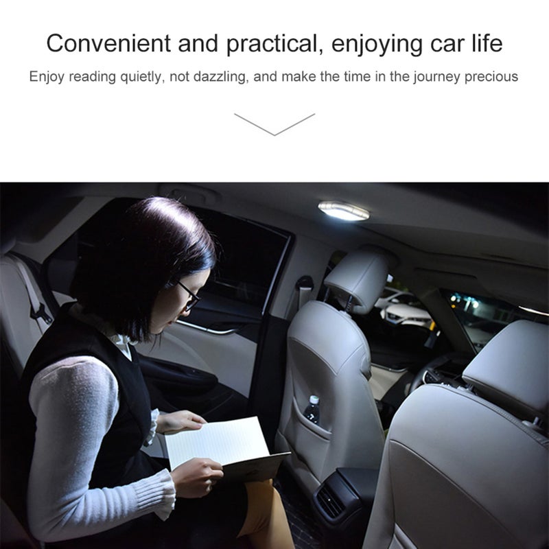 Universal Automobile Car Interior reading light Dome USB Charging Roof Ceiling Magnet Lamp Touching Type Night Light Trunk - Image 2
