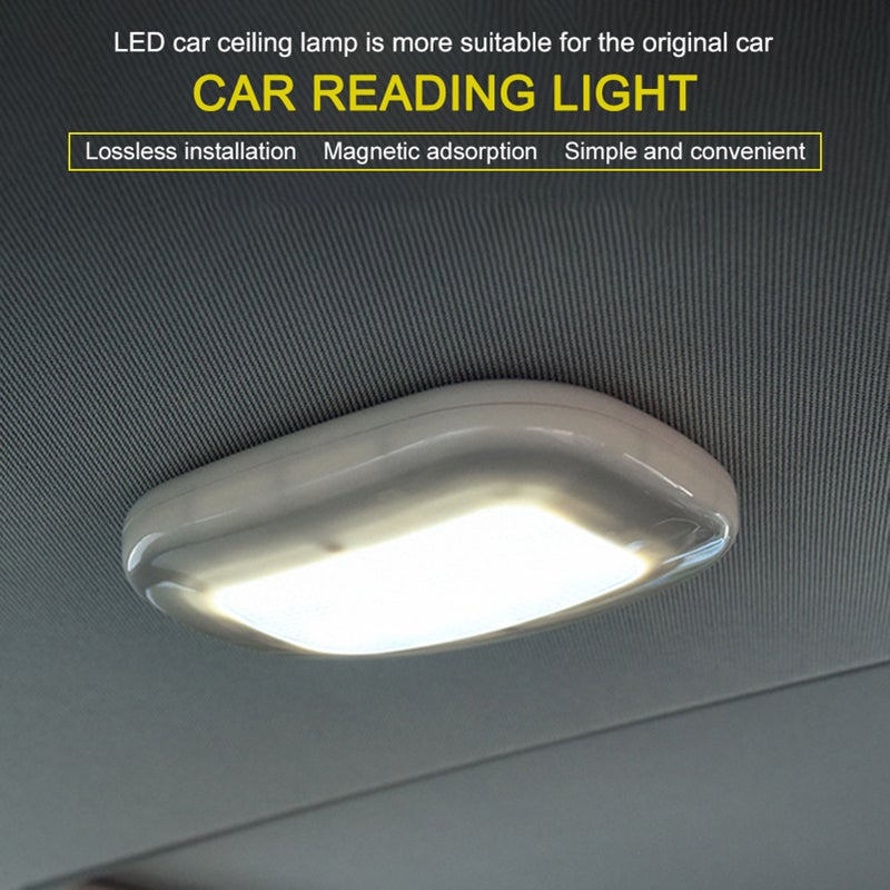 Universal Automobile Car Interior reading light Dome USB Charging Roof Ceiling Magnet Lamp Touching Type Night Light Trunk - Image 4