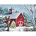 Bits and Pieces 500 Piece Jigsaw Puzzle for Adults Winter Barn II Christmas Holiday Horse Jigsaw Puzzle by Artist Alan Giana Completed Puzzle Size 18 x 24 - Image 2