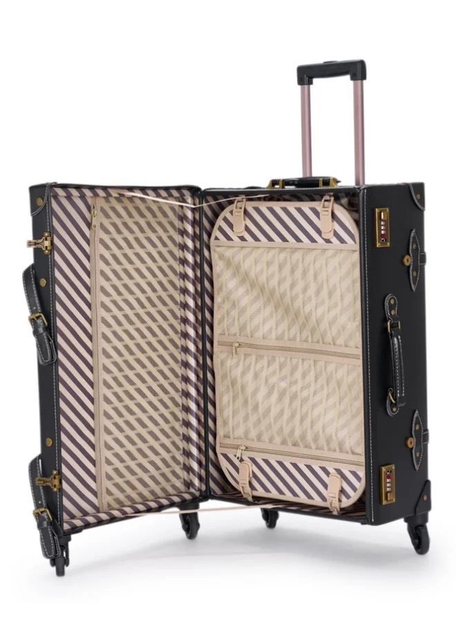 LIMRA Travel Bags Classic Leather Luggage 4 Pcs Set 28''-24''-20'''-13'''Inches