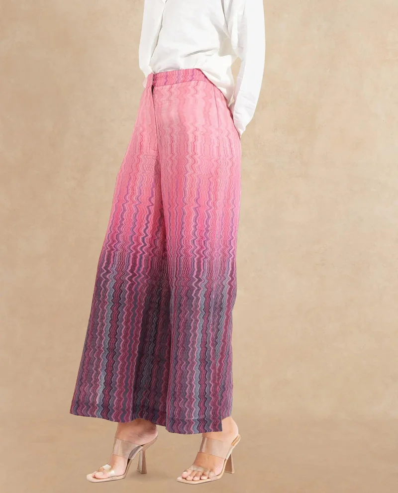 Rareism Women's Abstract Print Trousers