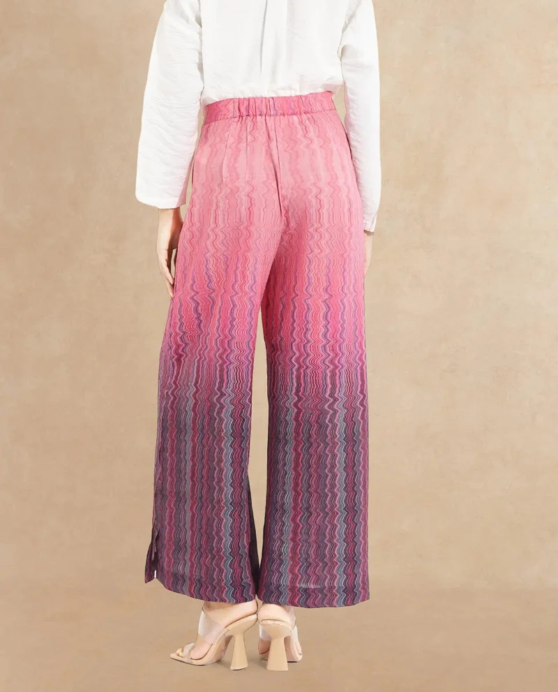 Rareism Women's Abstract Print Trousers