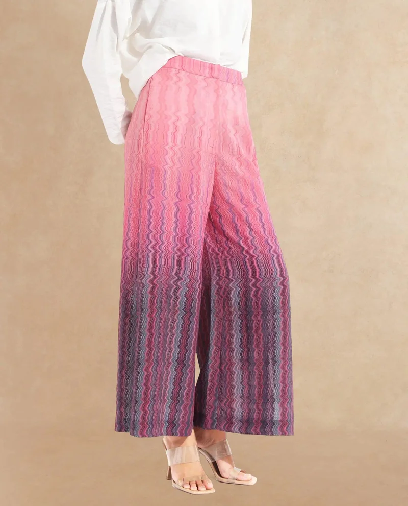 Rareism Women's Abstract Print Trousers