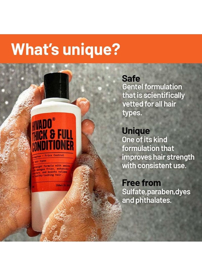 هيفادو بلسم الشعر الكثيف والممتلئ للرجال | بلسم خفيف الوزن ومكثف للشعر، شوفان أسود، إكليل الجبل، زيت الجوجوبا وبروتين الحرير المتحلل بالماء، لشعر أكثر صحة، خالي من البارابين والكبريتات (للرجال) 250 مل - Image 4