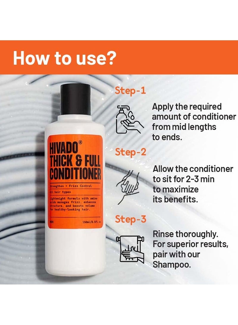 هيفادو بلسم الشعر الكثيف والممتلئ للرجال | بلسم خفيف الوزن ومكثف للشعر، شوفان أسود، إكليل الجبل، زيت الجوجوبا وبروتين الحرير المتحلل بالماء، لشعر أكثر صحة، خالي من البارابين والكبريتات (للرجال) 250 مل - Image 5