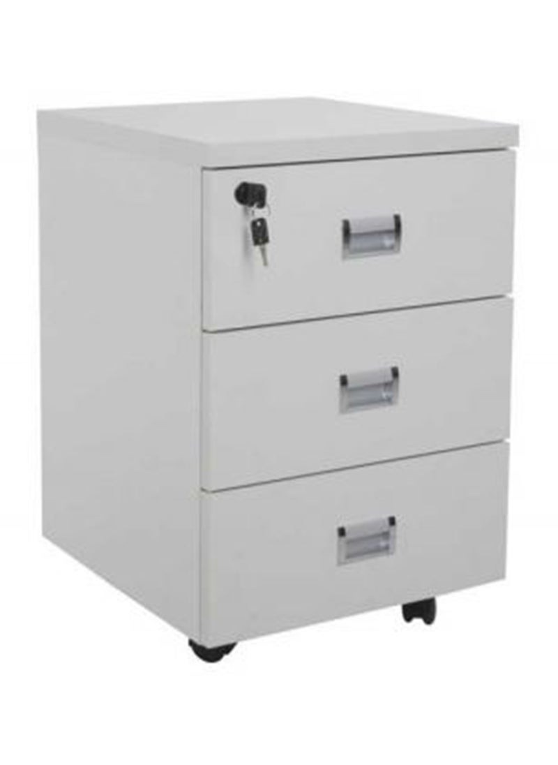 Mahmayi - Mahmayi Modern Executive Reception Desk, Office Reception Desk with Glass top and Lockable Drawers - 140cm - White - Image 1
