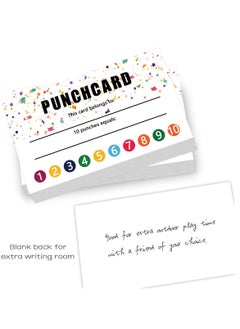 RedMapleTEK Teacher Punch Cards 50 Pack Student Encouragement Behavior Reward Cards, Classroom and Business Teacher Reward Cards  - Image 2