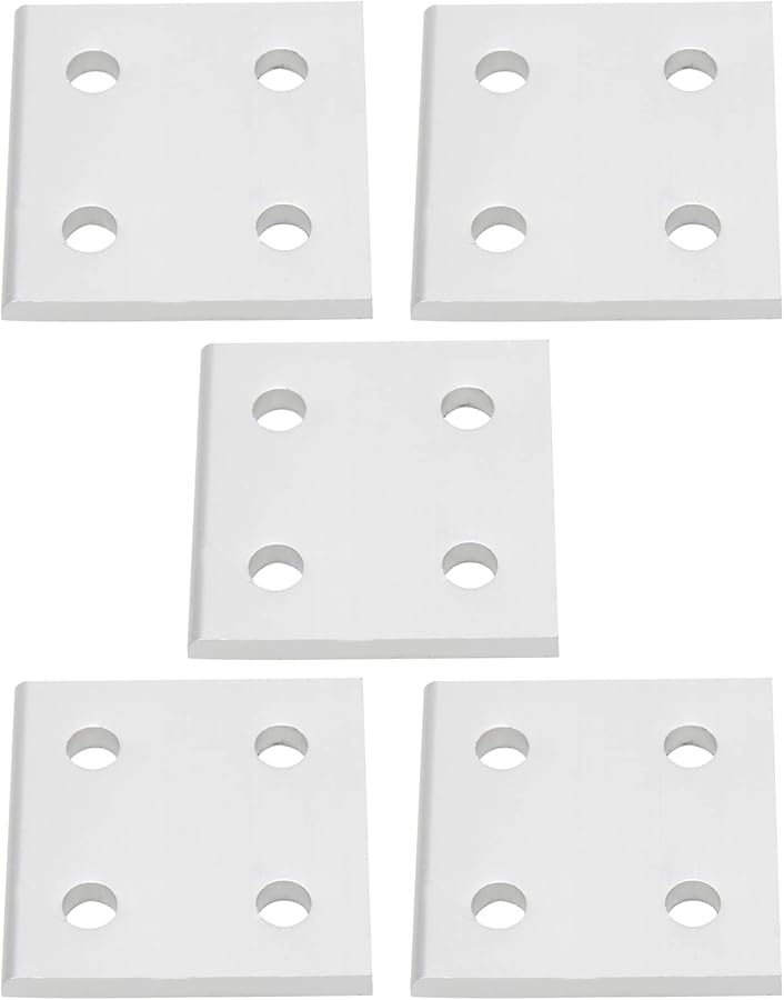 2040 Aluminum Extrusion Profile 4 Hole Vertical Connecting Plate 5Pcs Easy Installation - Image 3