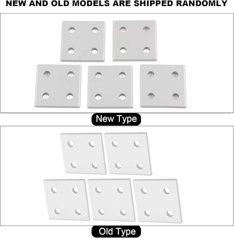 2040 Aluminum Extrusion Profile 4 Hole Vertical Connecting Plate 5Pcs Easy Installation - Image 4