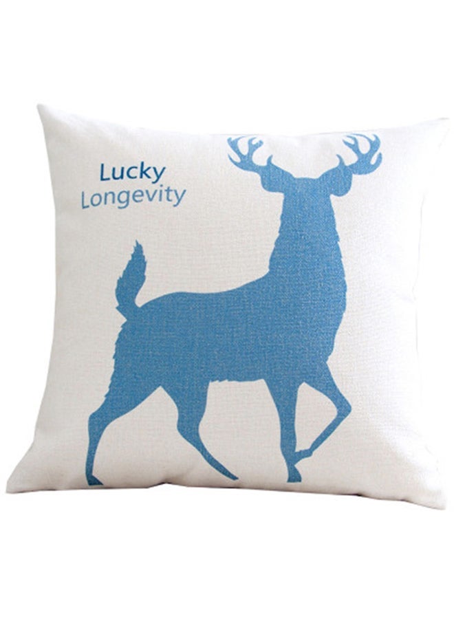 NIBEMINENT Nordic Simple Style Geometric Deer Pattern Cushion Cover Multicolour 45x45cm