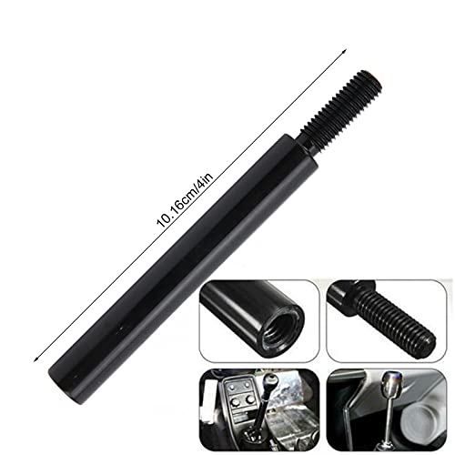 Aramox 4in Auto DIY Car Manual Gear Shifter Extender Lever Universal Shift Knob Extension Black Aluminum Alloy - Image 4