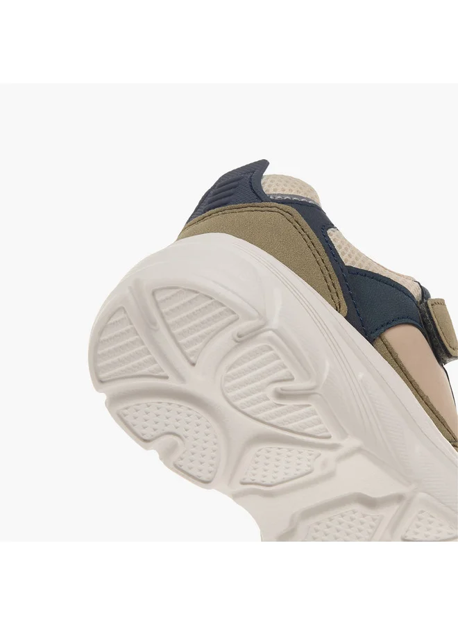LBL by Shoexpress Boys Panelled Sneakers with Hook and Loop Closure