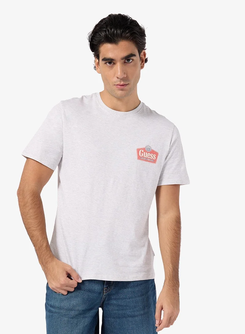 GUESS Short Sleeve Crew Neck Royal T-Shirt