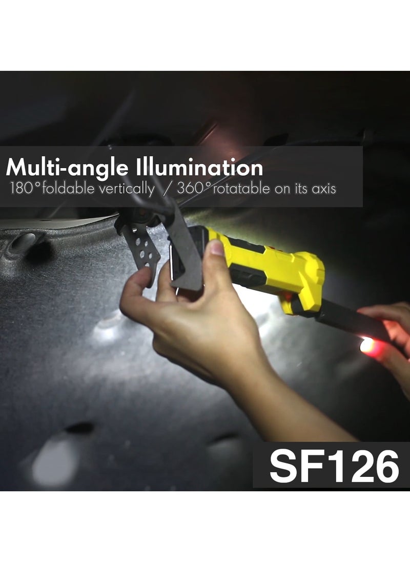 Shell - Swivel Light- Cob Work Light Rotates 180 ° Vertically And 360 ° Horizontally With Power Bank - Built-In - Image 1