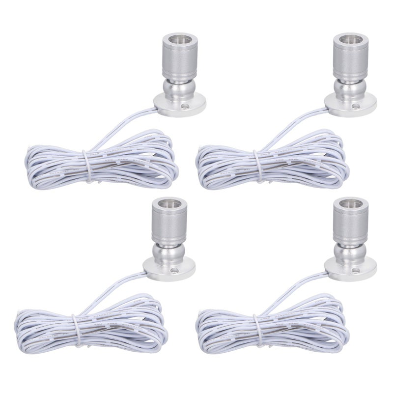4 قطعات من مصابيح الانارة المركزية LED 5V قابلة للتعديل للسطوع USB مصباح بسيط صغير للعروض الجواهر البوابة مدخل اللون الفضي ضوء طبيعي - Image 5