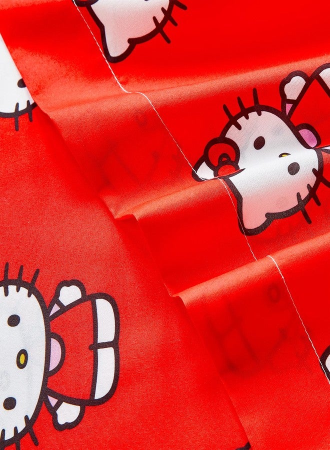Hello Kitty Bedding Set Twin Bed - Bundle with Bedspread, Flat Sheet, Fitted Sheet, and Pillowcase for Twin Bed Plus Stickers, More - Image 3