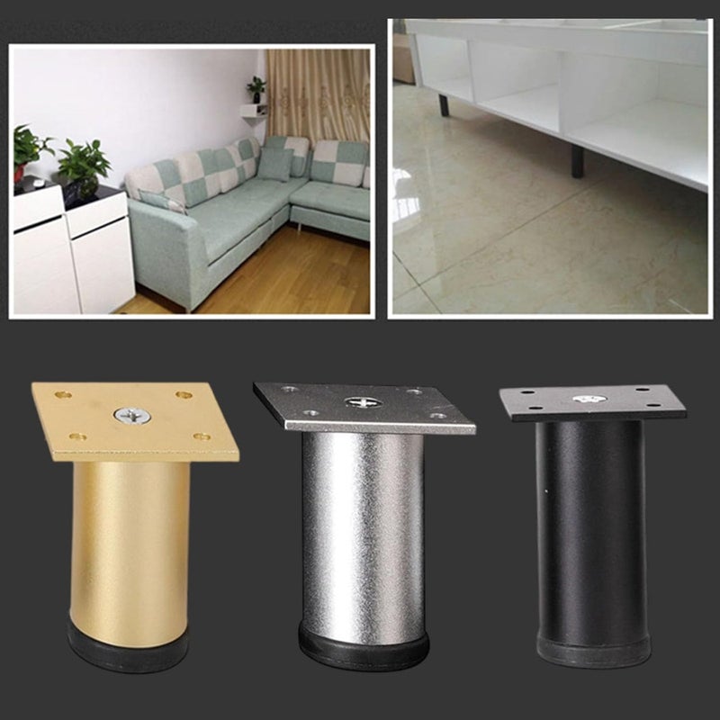 6lots Modern Bed Risers Load-Bearing Design Underbed Organization Height Control Aluminum Alloys Bed Frame - Image 2