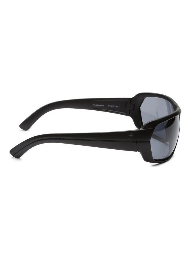 fastrack Black Wraparound Men Sunglasses (P190BK3P|67)