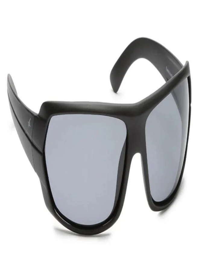 fastrack Black Wraparound Men Sunglasses (P190BK3P|67)