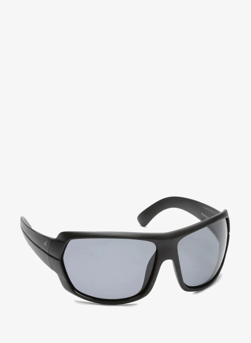 fastrack Black Wraparound Men Sunglasses (P190BK3P|67)