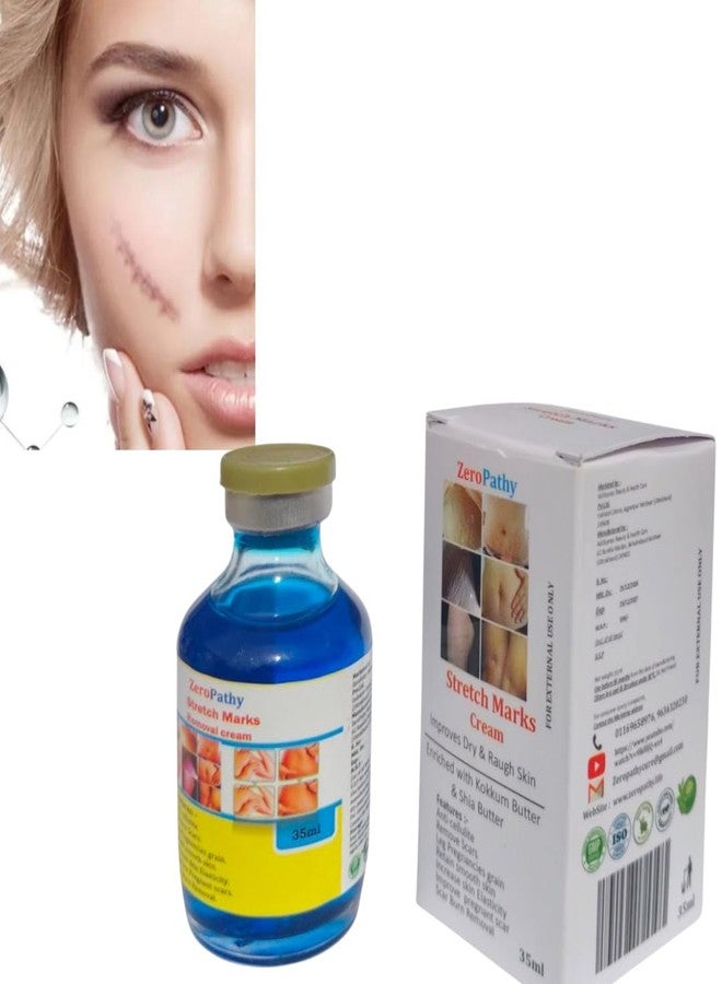 Zero Pathy ZeroPathy 35ml Ayurvedic Scar Correction Cream - Removes Stretch Marks, Burn Scars, Acne Blemishes & Skin Discoloration - Herbal Glow Enhancer - Image 2