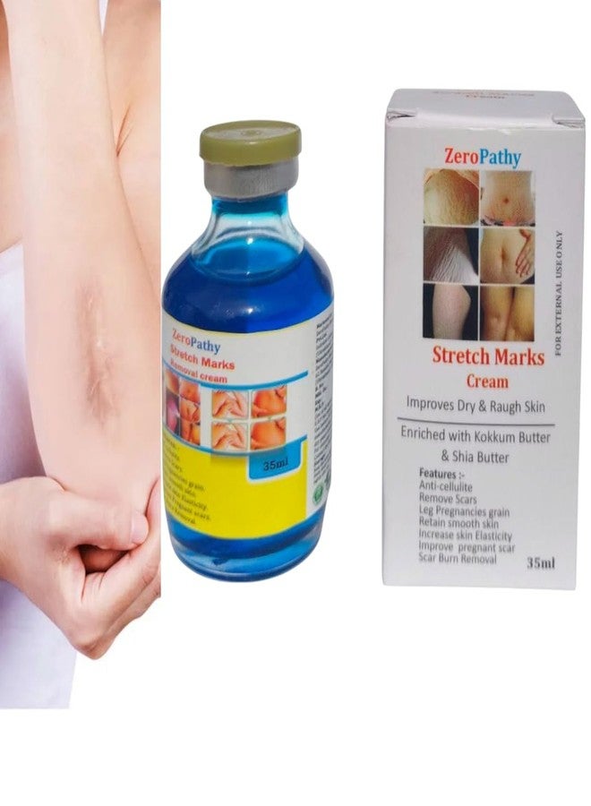 Zero Pathy ZeroPathy 35ml Ayurvedic Scar Correction Cream - Removes Stretch Marks, Burn Scars, Acne Blemishes & Skin Discoloration - Herbal Glow Enhancer - Image 1
