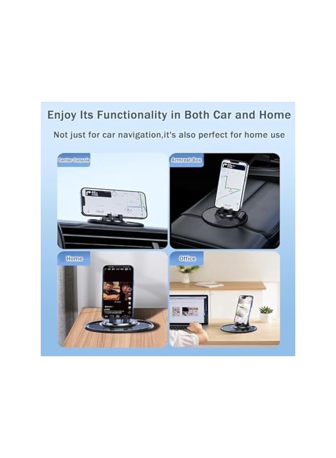 Green Tiger Car Mobile Phone Holder, Universal 360° Rotatable Dashboard Silicone Holder for 4-7" Smartphones - Image 5