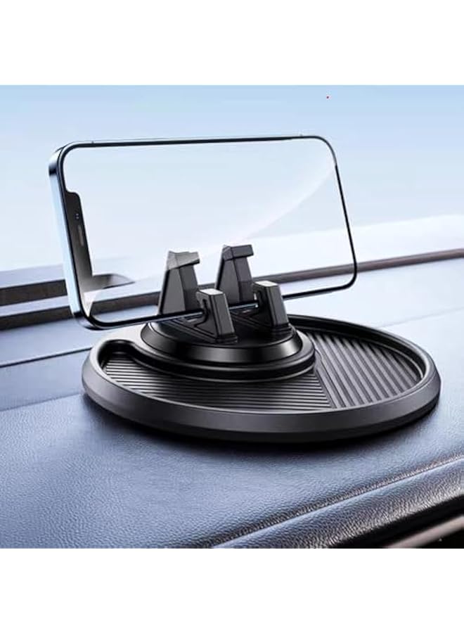 Green Tiger Car Mobile Phone Holder, Universal 360° Rotatable Dashboard Silicone Holder for 4-7" Smartphones - Image 1