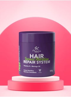 Floractive Floractive Hair Intense Nutrition Repair Mask with Vitamin E & Moringa Oil – 500g  - Image 4