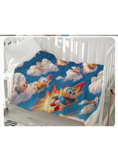 General Baby and children's cartoon flannel thin blanket (warm and comfortable, suitable for sleep, game use) 70cm*100cm - 687  - Image 2