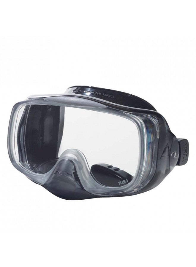 TUSA M-32 Imprex 3D Hyperdry Scuba Diving Mask, Black/Black