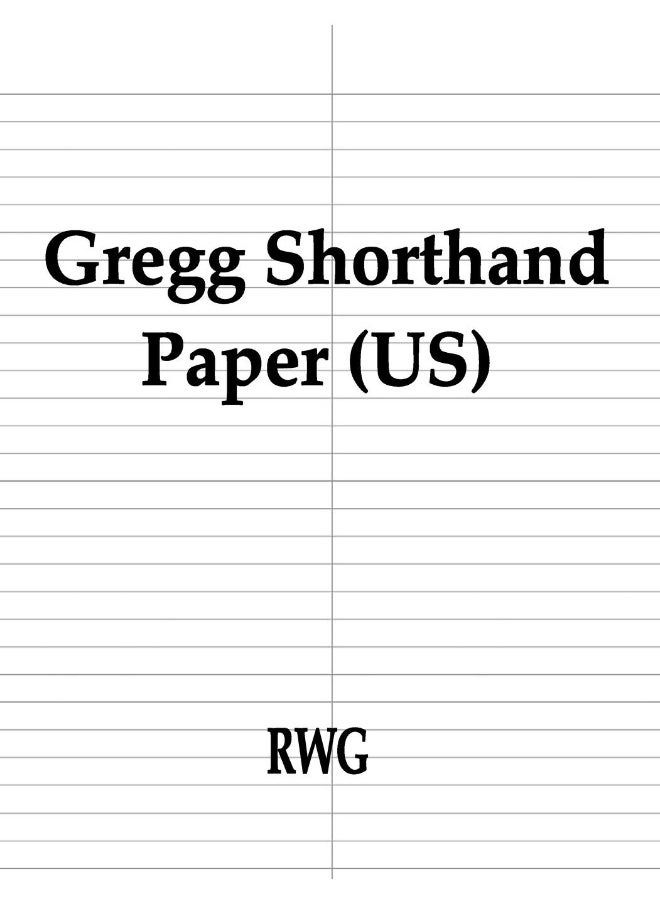 Gregg Shorthand Paper (US): 150 Pages 8.5" X 11"  - Image 1