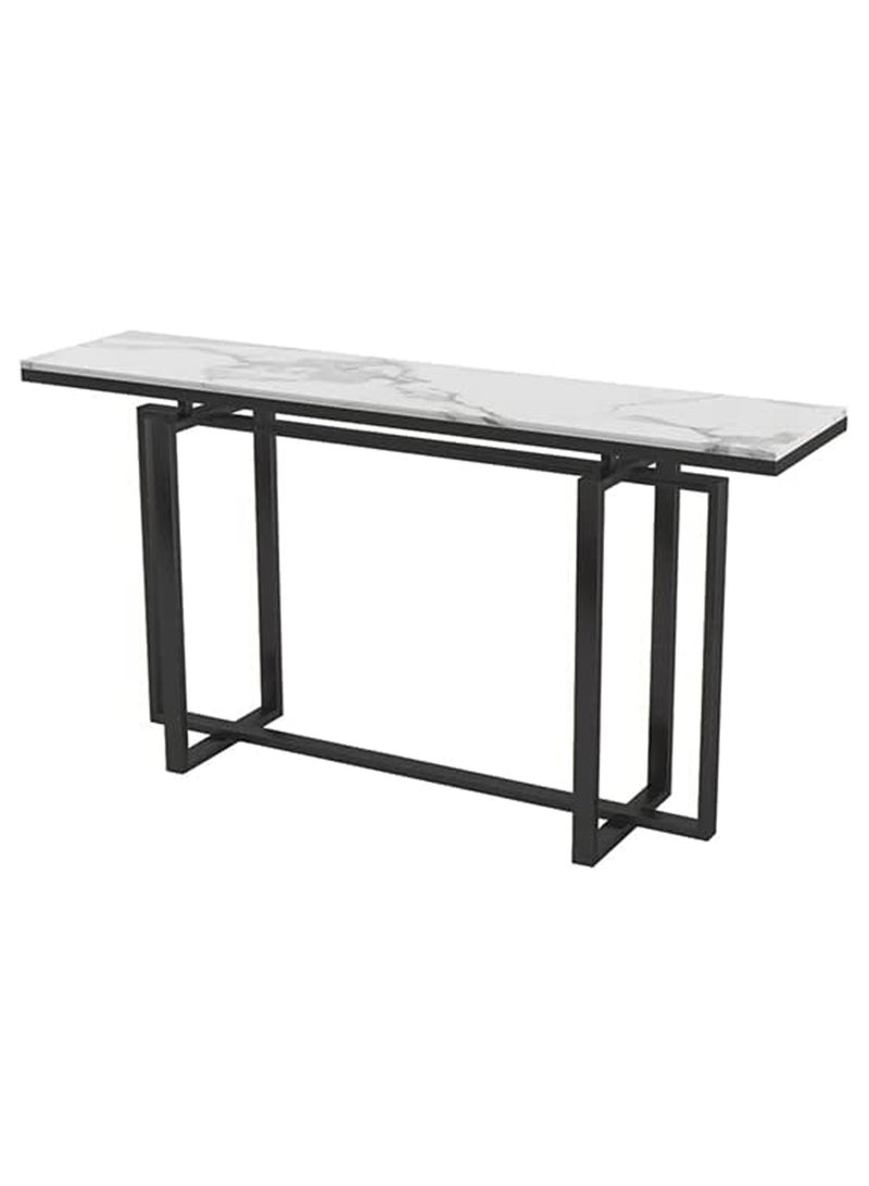 LINGWEI Console Table Metal Frame with Marble Surface Console Table For Entryway Hallway Sofa Side Table For Living room Bedside Table Nightstand For Bedroom - Image 2