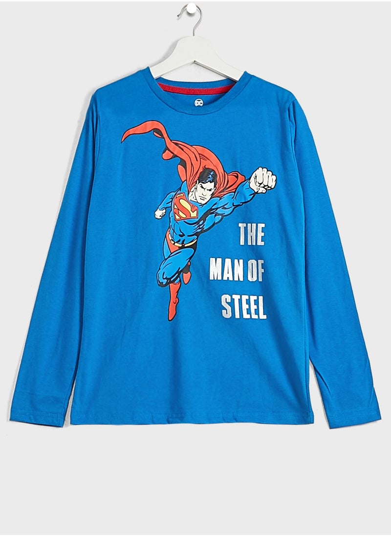 SUPERMAN - Youth Superman Pyjama Set - Image 1