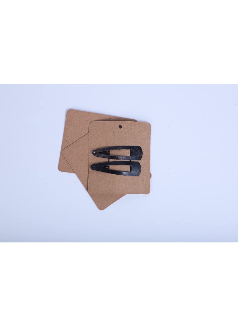 Atmiyamart Atmiyamart Blank Bracelet Kraft Paper Cardboard Hair Clip Hair Claws Blank Cards Jewelry Display Bracelet Earrings Organizer Tags 50pcs  - Image 2