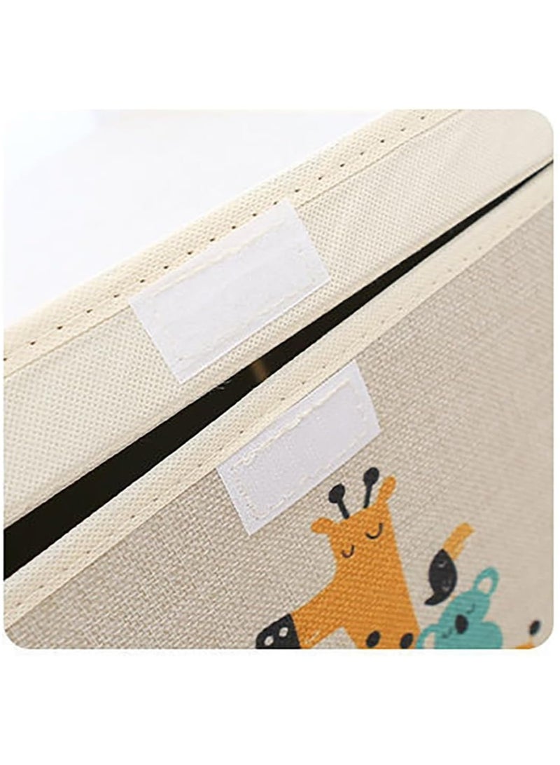 Foldable Storage Box, Storage Box with Lid, Baby Toy Box, Large Toy Storage Box, Non Woven Storage Box, Suitable for Bedroom, Living room (Elephant) - Image 5