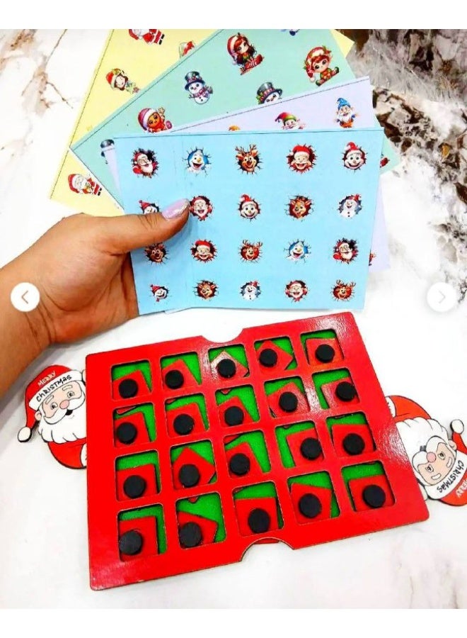 Wooden Christmas memory game suitable for ages 4 to 90. - Image 3