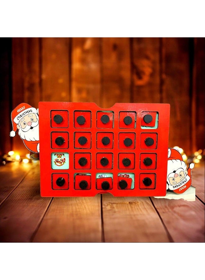 Wooden Christmas memory game suitable for ages 4 to 90. - Image 1